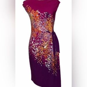Size 3x, Apt. 9 sleeveless dress, floral print, cute side tie detail